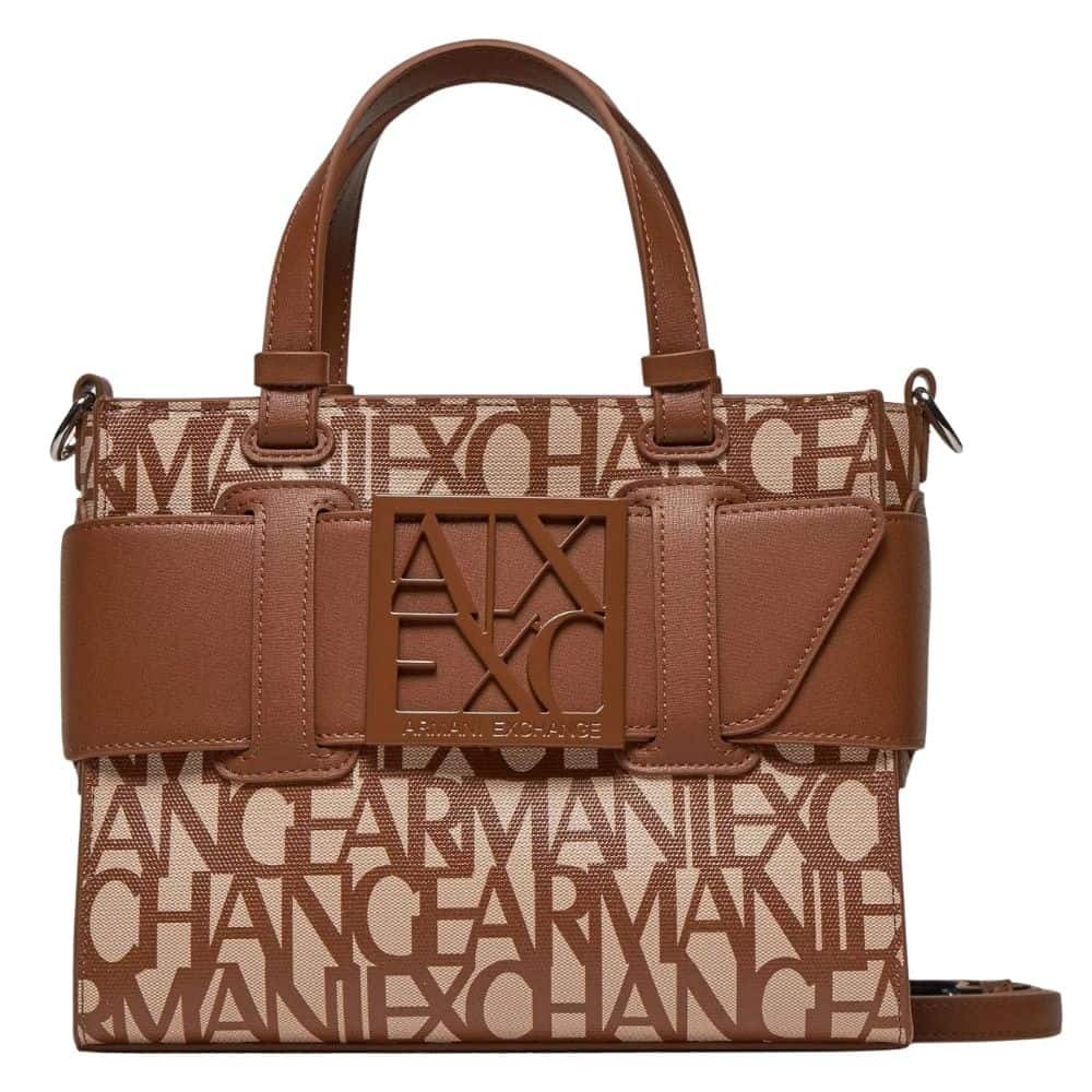 ARMANI EXCHANGE Brązowa torebka klasyczna