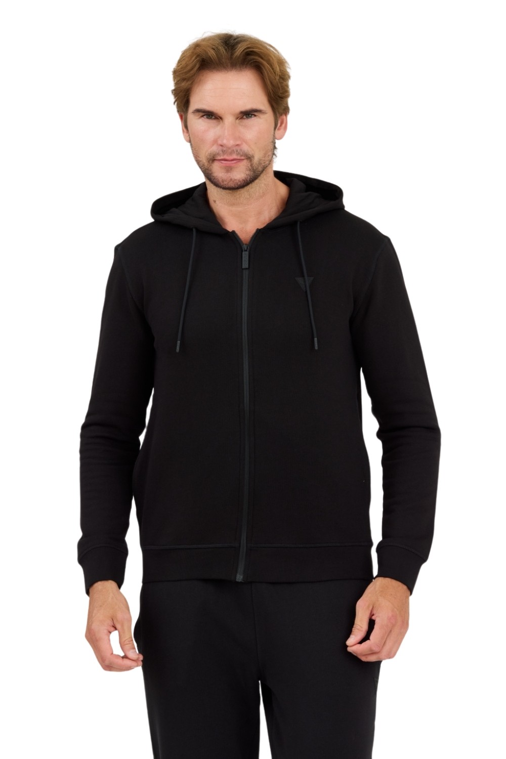 GUESS Czarna bluza z kapturem Hooded Sweatshirt