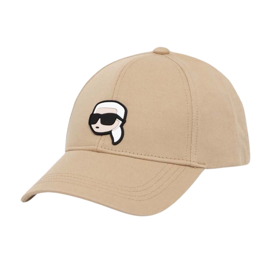 KARL LAGERFELD Beżowa czapka K/ikonik 2.0