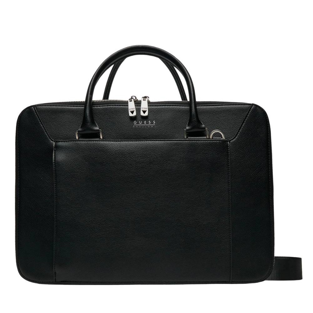 GUESS Czarna aktówka Brescia