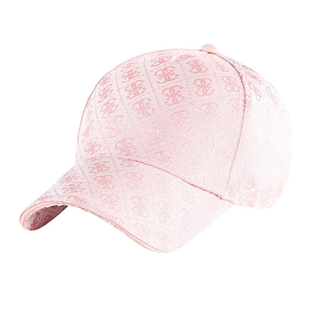 GUESS Różowa logowana czapka Baseball Cap