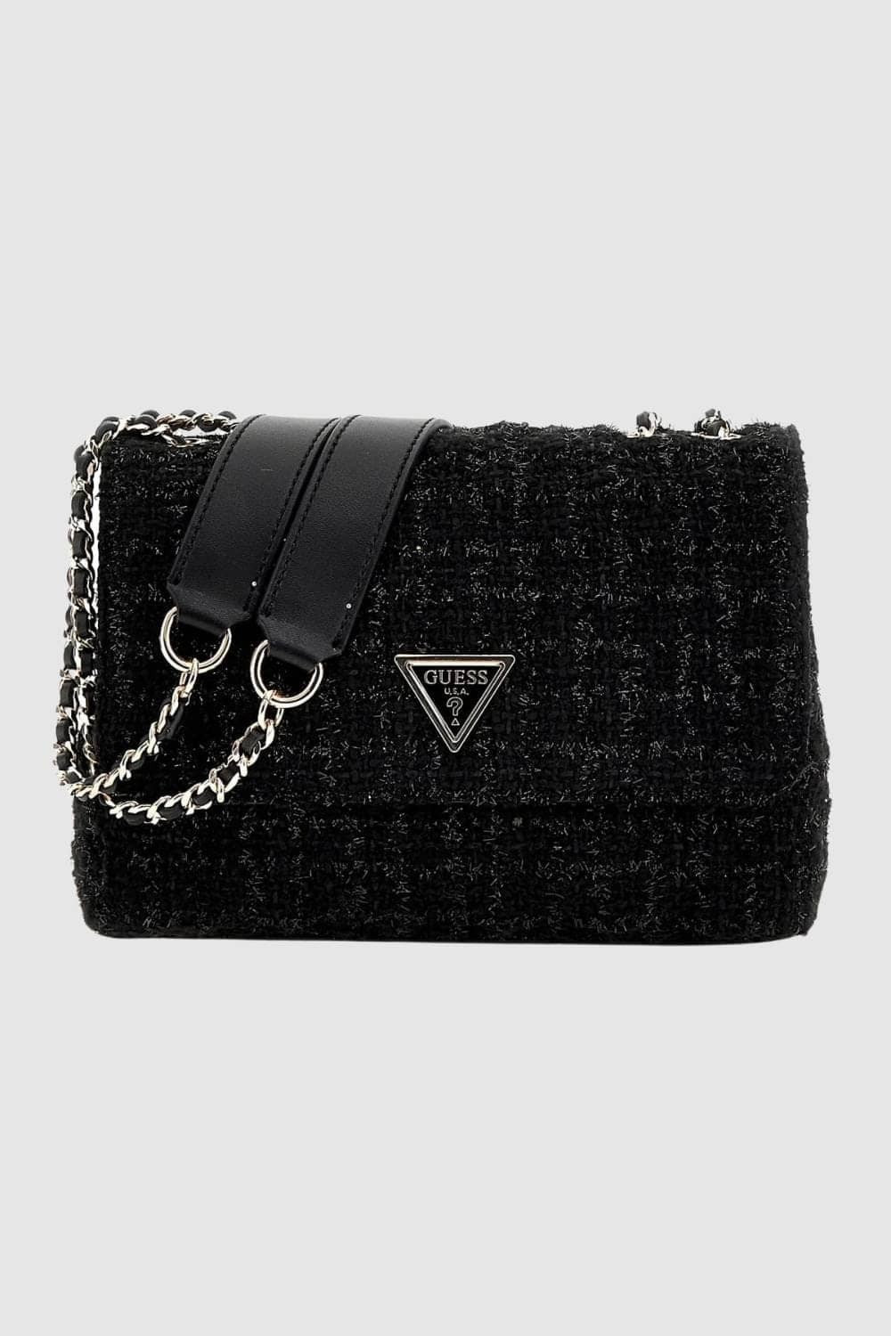 GUESS Czarna wełniana torebka Giully 2