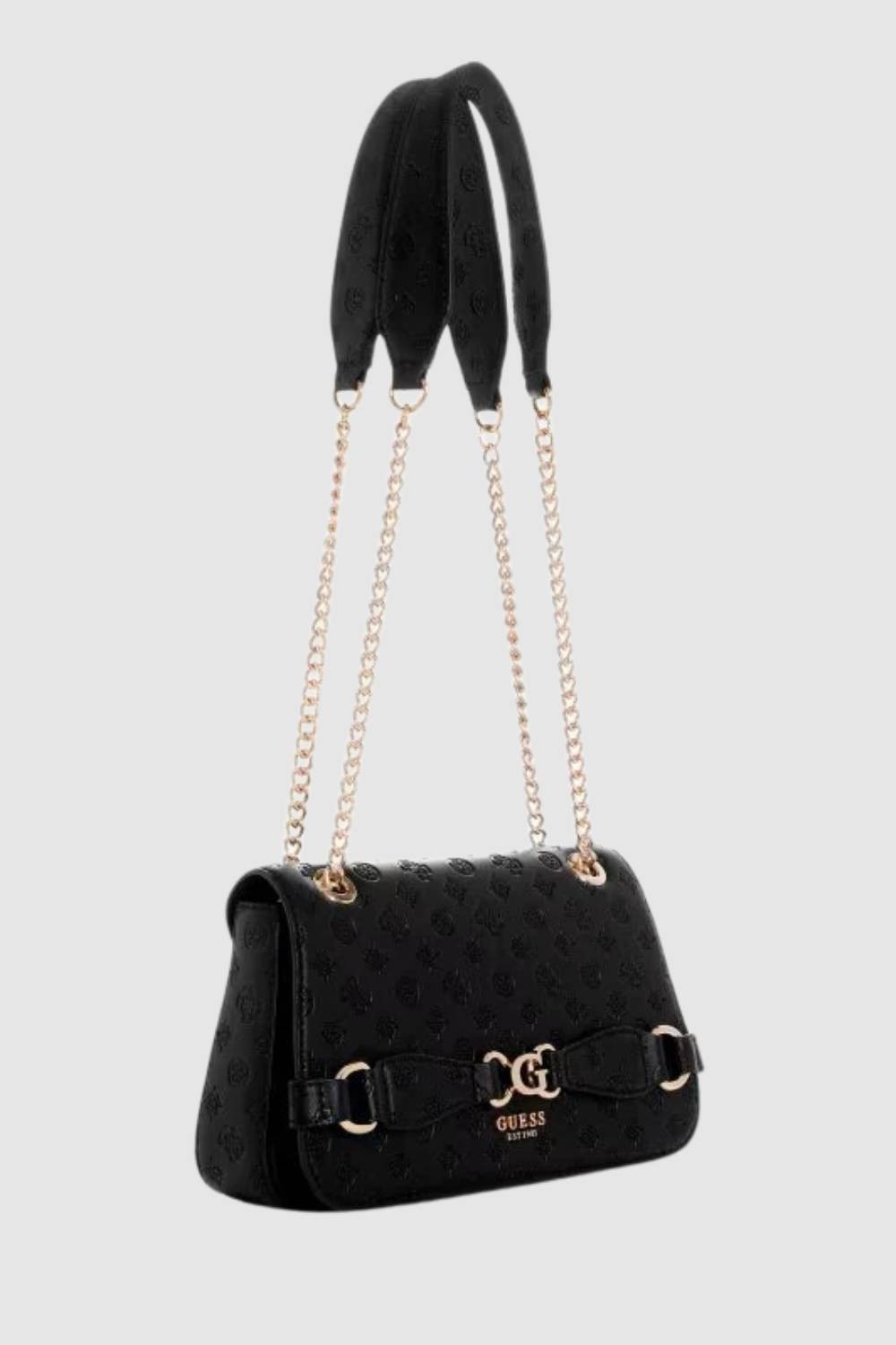 GUESS Czarna logowana torebka Arlena
