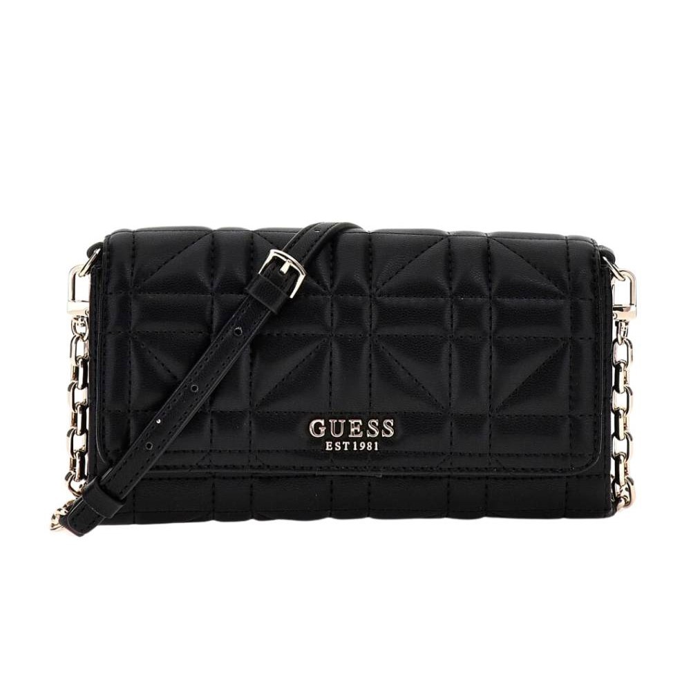 GUESS Чорна сумочка з функцією гаманця Assia Mini
