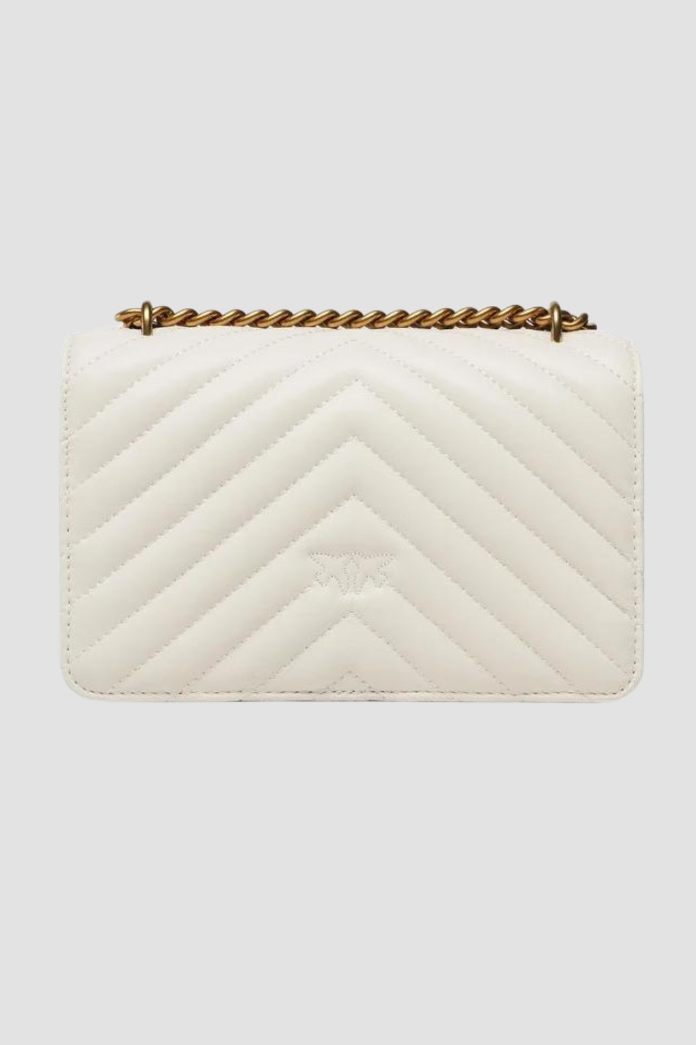 PINKO Biała torebka Love One Mini DC Sheep Nappa