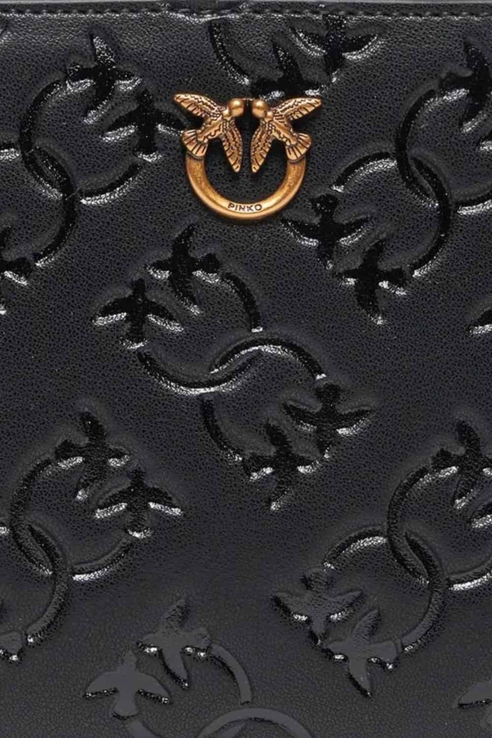 PINKO Czarny portfel Taylor Zip Around