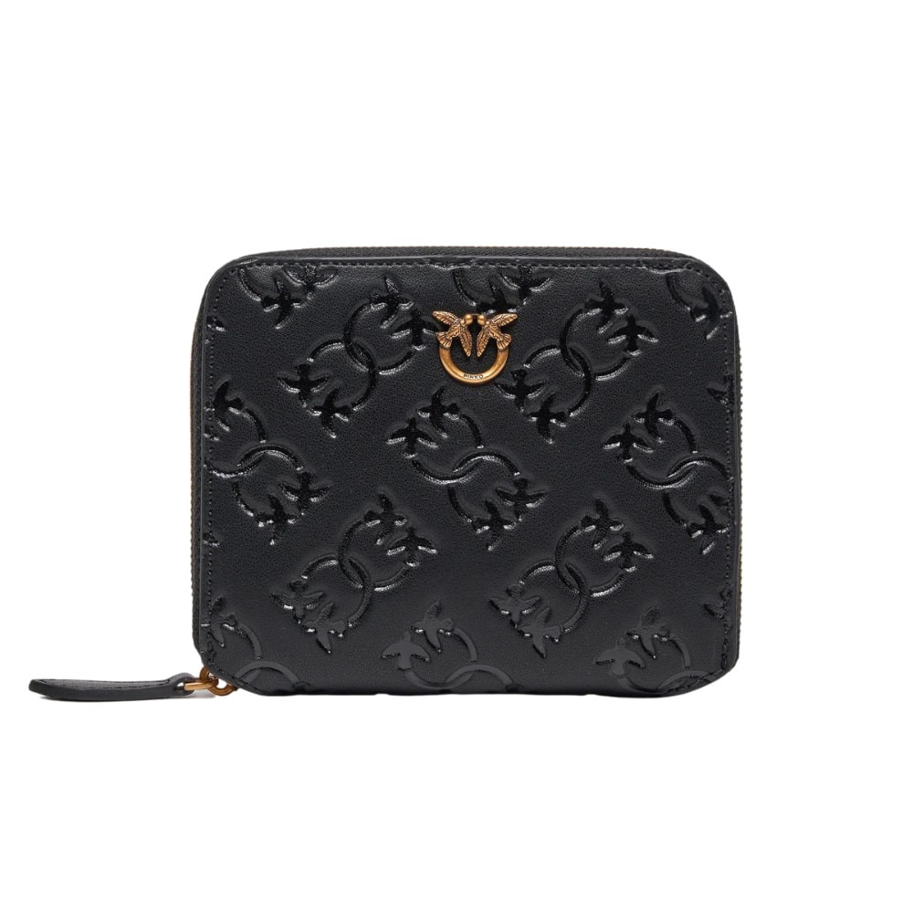 PINKO Czarny portfel Taylor Zip Around