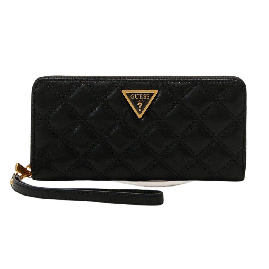 GUESS Czarny portfel Giully Slg Large Zip Around