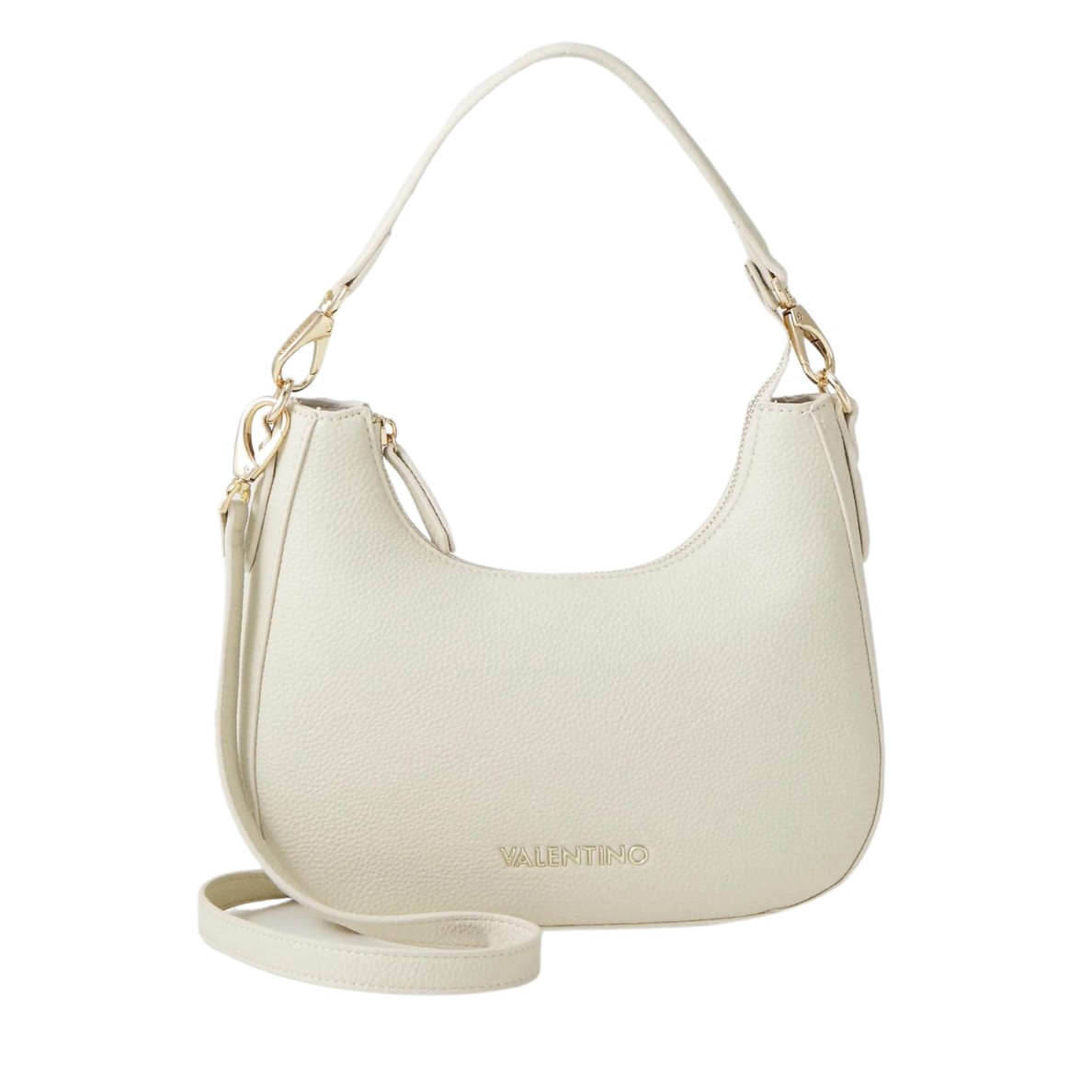 VALENTINO Ecru torebka Brixton Hobo Bag