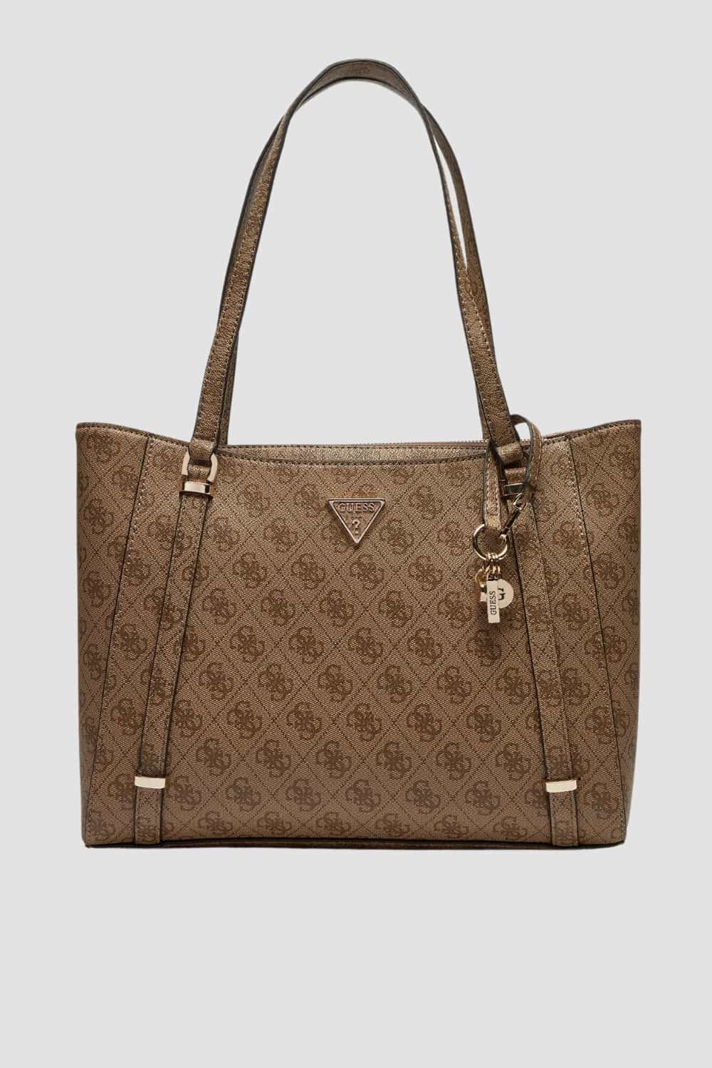 GUESS Beżowa torebka Eco Erica Elite Tote