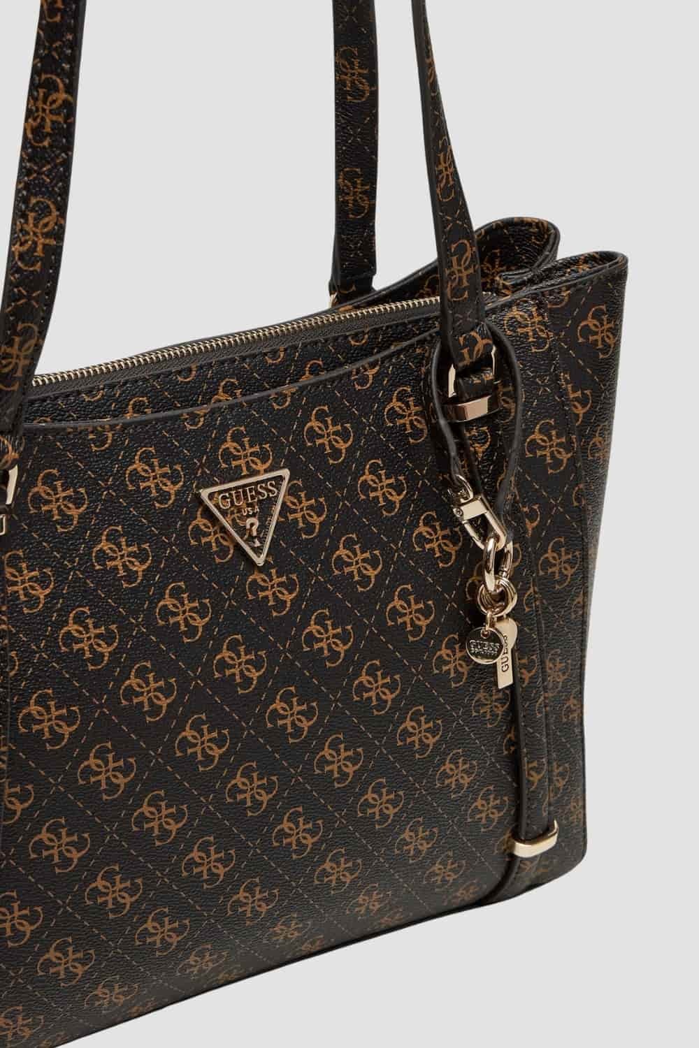 GUESS Brązowa torebka Eco Erica Elite Tote