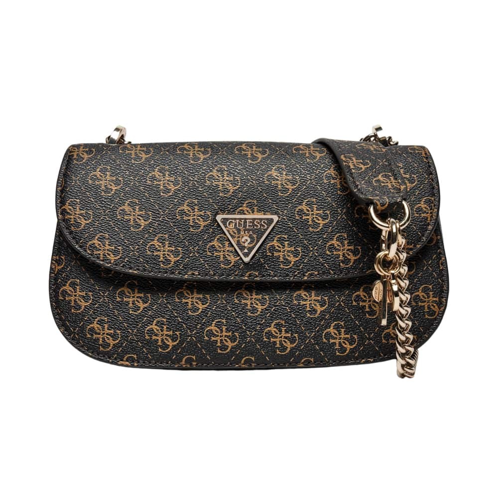 GUESS Brązowa torebka Eco Erica Cnvrtble Xbody Flap